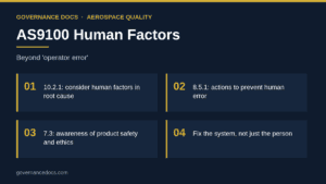 AS9100 human factors infographic