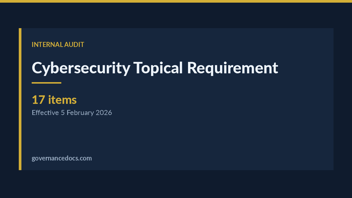 Cybersecurity Topical Requirement: How to Audit It in 2026 cybersecurity topical requirement explained