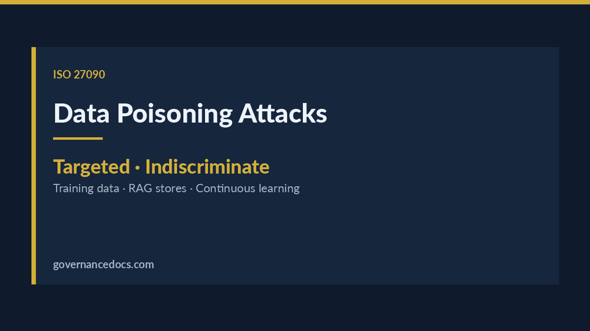 Data Poisoning Attacks: Detection and Defence Under ISO 27090 data poisoning attack explained