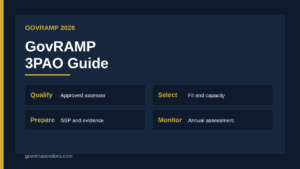 GovRAMP 3PAO assessor selection infographic