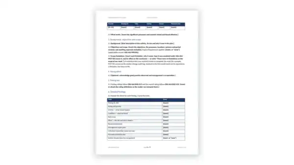 Internal Audit Toolkit — Final Audit Report - Assurance (Word template) for the IIA Global Internal Audit Standards