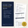 ISO/IEC 27001 internal audit service by Governance Docs with sample audit report pages