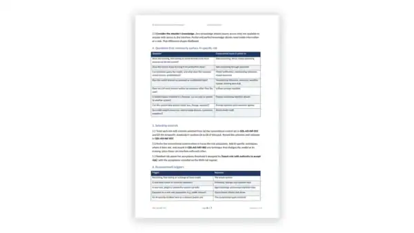 Governance documentation page with sections and guidelines.