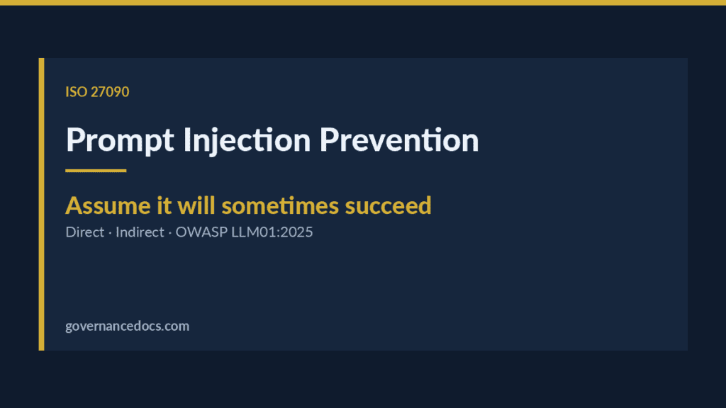 Governance Docs image about prompt injection prevention andsecurity.