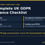 UK GDPR compliance checklist 2026 infographic