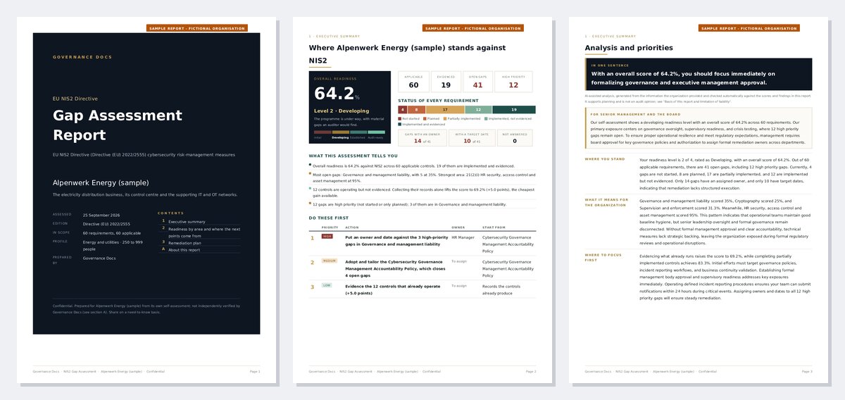 NIS2 Gap Assessment nis2 gap analysis